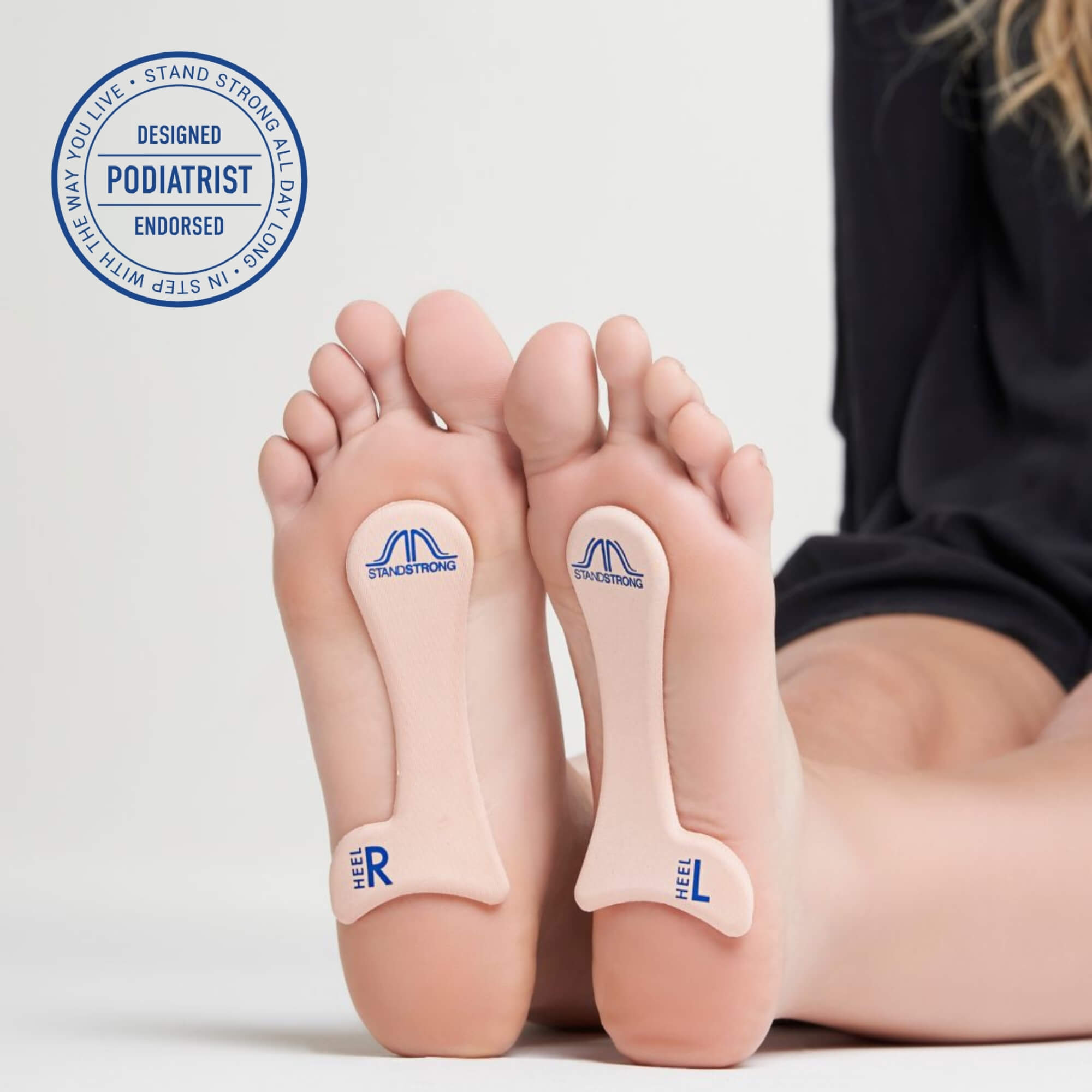 Enhance your balance and foot health with Stand Strong® arch support. Ideal for women with foot pain.